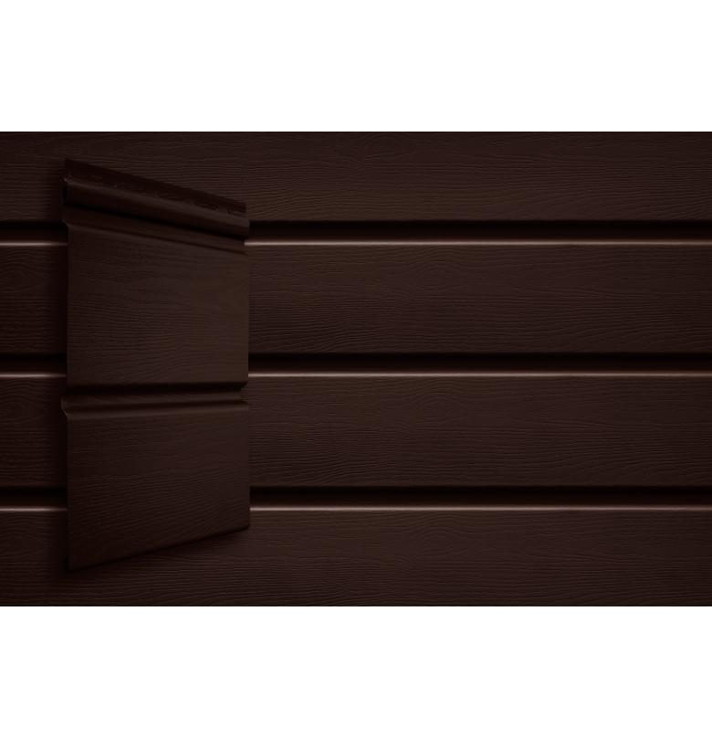 Сайдинг Grand Line Double-Брус ACRYL Тёмный Дуб